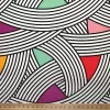Retro Scandinavian Geometric Fabric