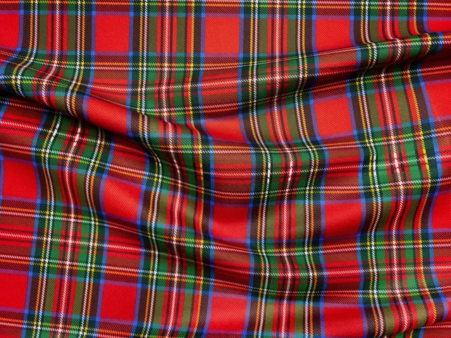 Royal Stewart Tartan Plaid Fabric