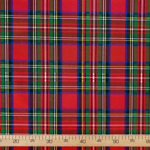 Royal Stewart Tartan Plaid Fabric