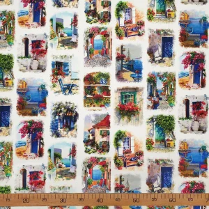 Sicilian Windows Mediterranean Doors Fabric