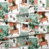 Sitting Home Cats Fabric