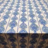 Soft Blue Retro Damask Fabric