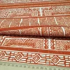 Terracotta Aztec Fabric
