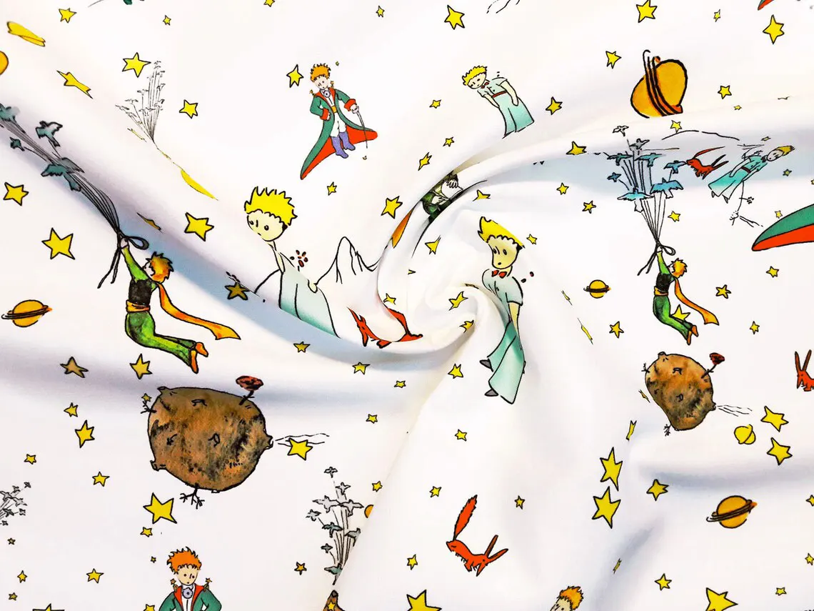The Little Prince Fabric White