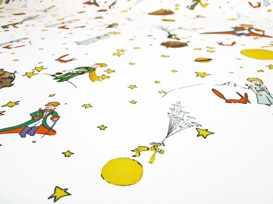The Little Prince Fabric White