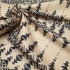 Black and Beige Tribal Aztec Print Fabric