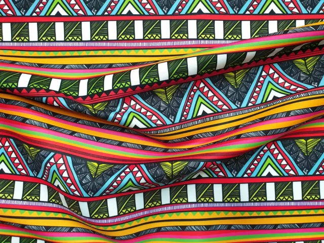 Tribal Peruvian Aztec Print Fabric