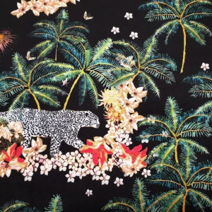Tropical Trees and Leopard Fabric