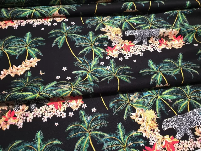 Tropical Trees and Leopard Fabric