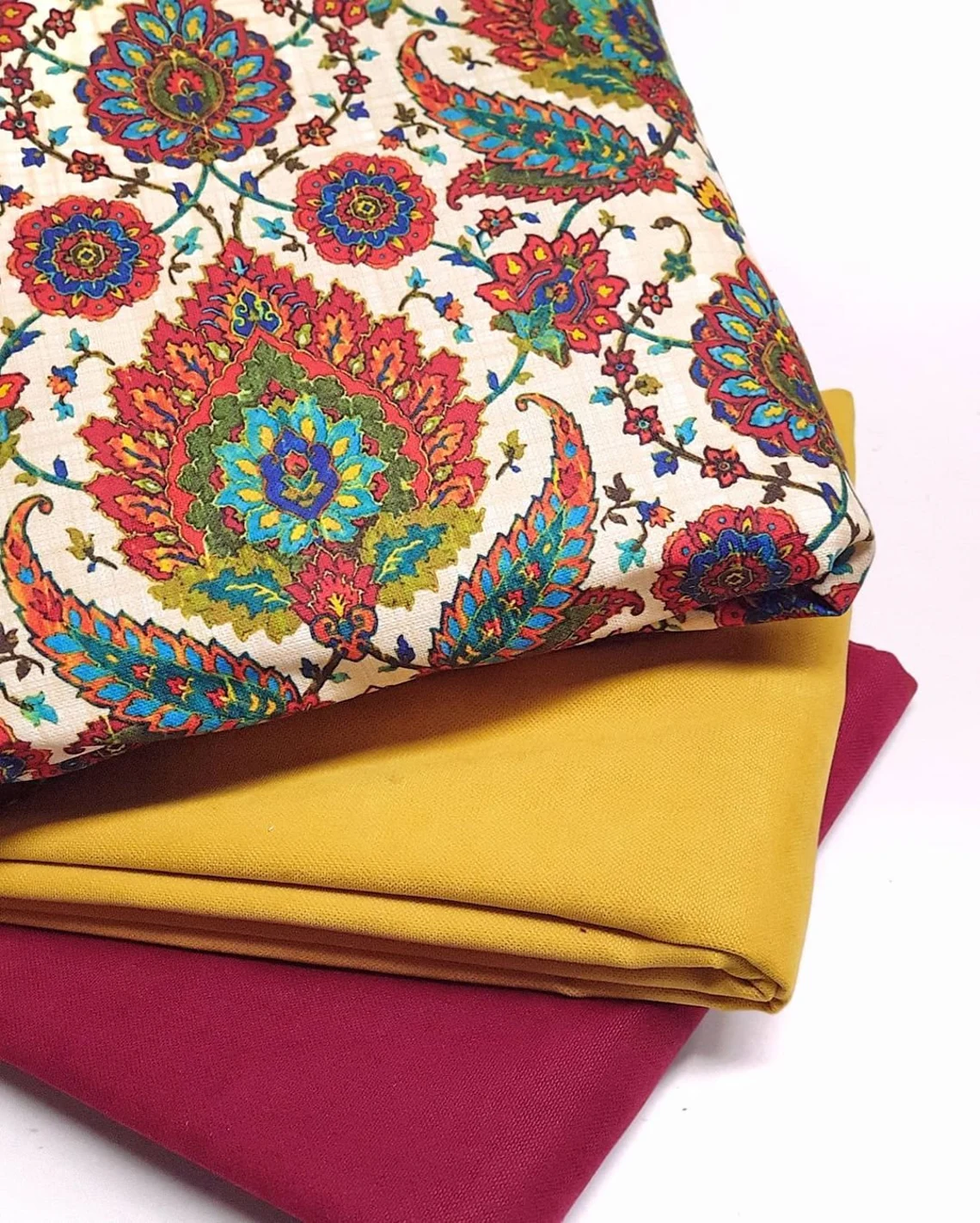 Turkish Ethnic Ottoman Flowers Fabric