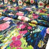 Vibrant Oil Paint Floral Fabric