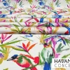 Watercolor Birds of Paradise Fabric