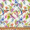 Watercolor Birds of Paradise Fabric