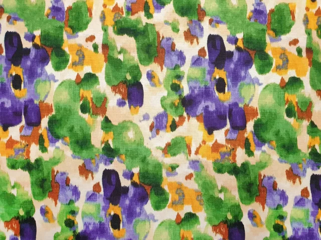 Watercolor Floral Batik Fabric