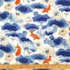 Watercolor Japanese Koi Fish Fabric