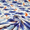 Watercolor Japanese Koi Fish Fabric