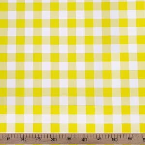 Yellow Gingham Fabric