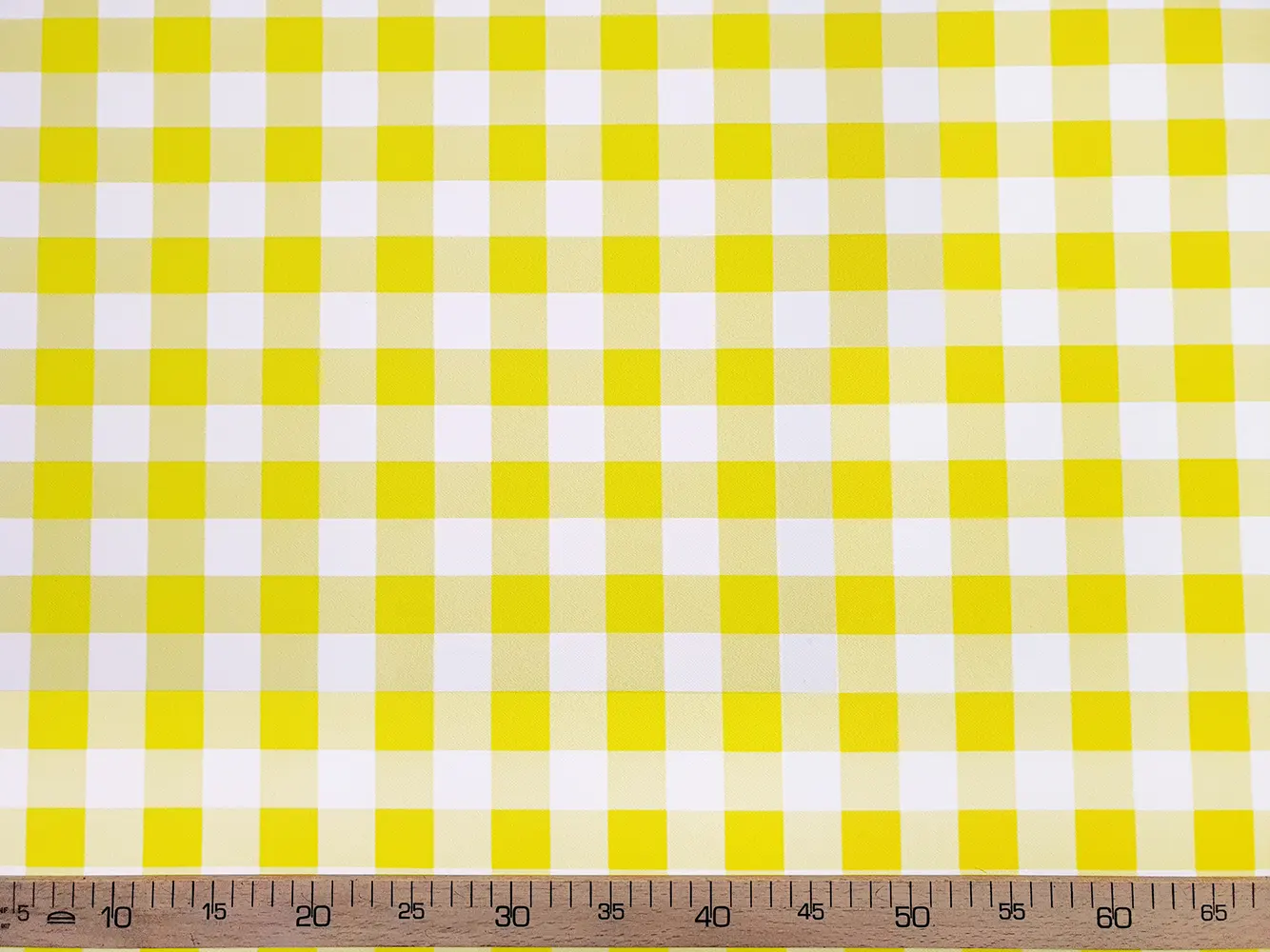 Yellow Gingham Fabric