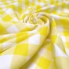 Yellow Gingham Fabric