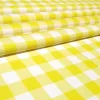 Yellow Gingham Fabric