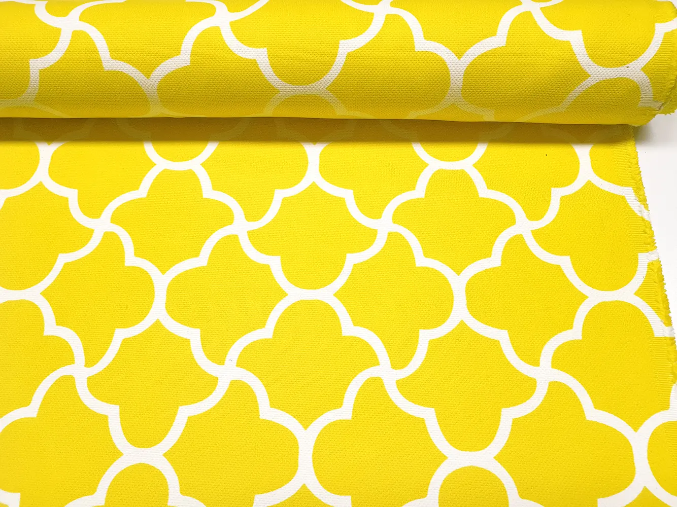 Yellow Ombre Trellis Moroccan Fabric