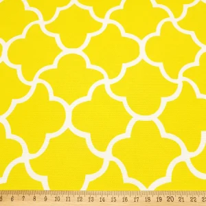 Yellow Ombre Trellis Moroccan Fabric