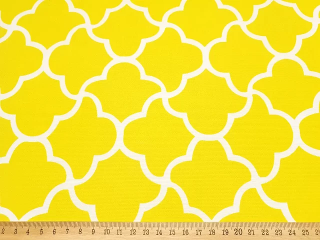 Yellow Ombre Trellis Moroccan Fabric