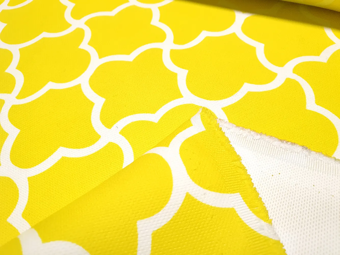Yellow Ombre Trellis Moroccan Fabric