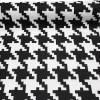 Black and White Houndstooth Fabric
