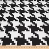 Black and White Houndstooth Fabric