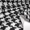Black and White Houndstooth Fabric