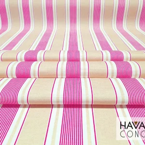 Fuchsia Striped Upholstery Fabric