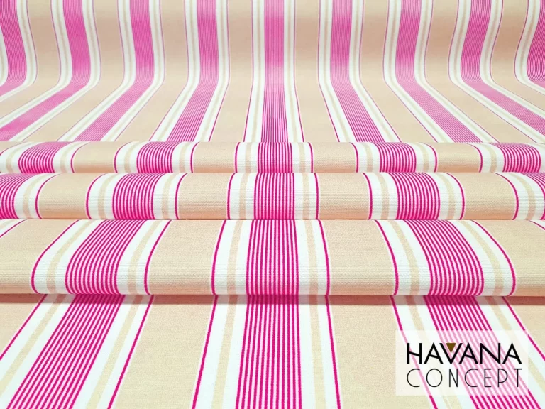 Fuchsia Striped Upholstery Fabric