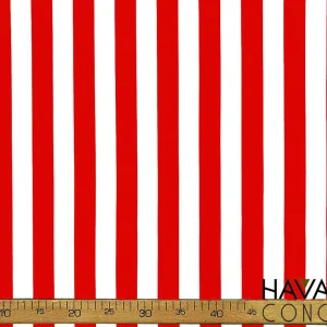 Red Striped Fabric