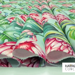 African Protea Flowers Print Fabric
