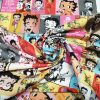 1930s Retro Vintage Comic Cartoon Upholstery, Drapery, Digital Printed Fabric by the Yard