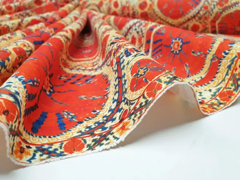 Vintage Boho Kilim Fabric by the Yard