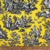 Yellow Toile de Jouy Fabric