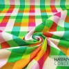 Rainbow Gingham Print Fabric