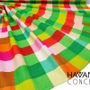 Rainbow Gingham Print Fabric