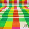 Rainbow Gingham Print Fabric