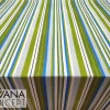Vintage Blue Green Striped Fabric