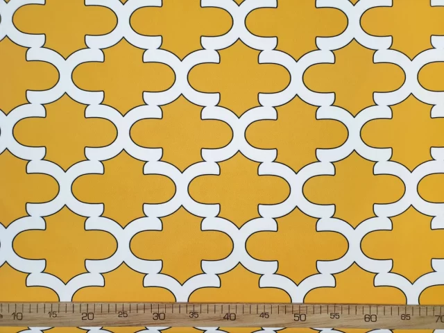 Yellow Moroccan Tiles Fabric
