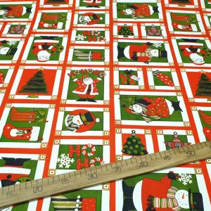 Christmas Fabric, Santa Claus, Snowman, Christmas Tree Fabric
