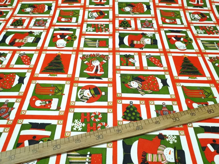 Christmas Fabric, Santa Claus, Snowman, Christmas Tree Fabric