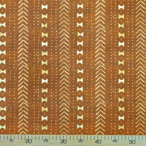 Ginger African Mudcloth Print Fabric