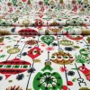 Christmas Tree Toys Fabric - New Year Fabric by the Yard