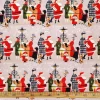Happy Christmas People on the Street Fabric