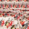 Happy Christmas People on the Street Fabric