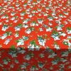 Snowmans Carrying Gifts Fabric - Christmas Fabric Red